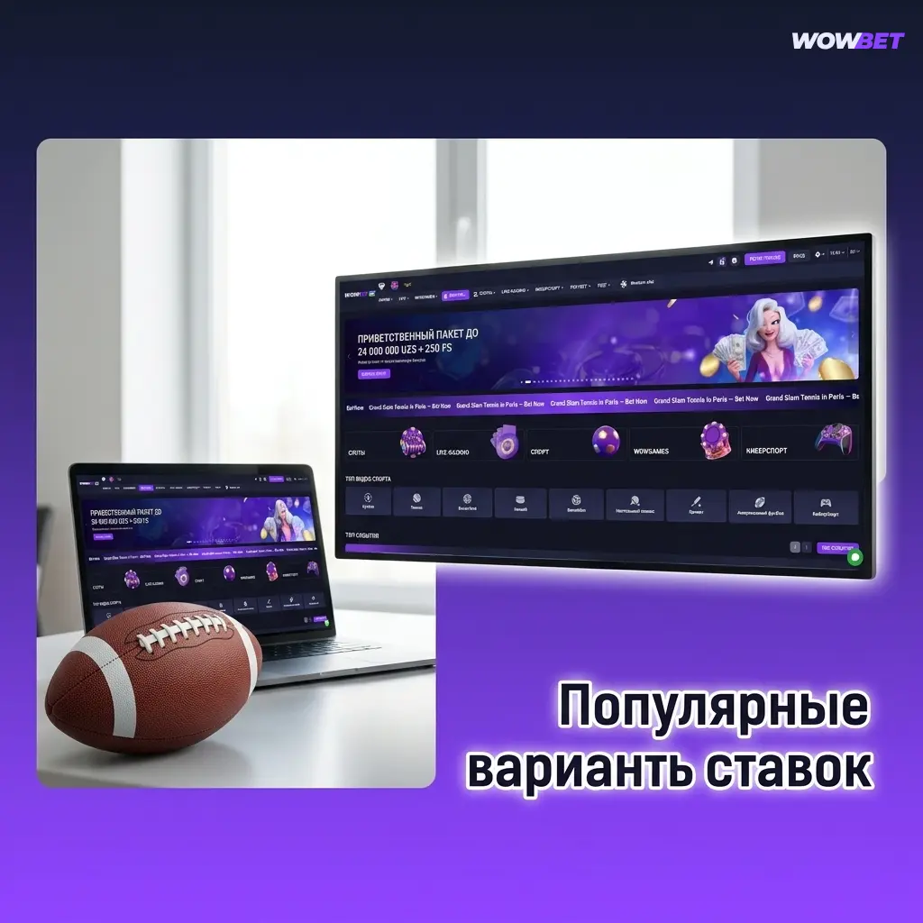Популярные форматы ставок на Wowbet: live, прематч и мультиставки на спорт по всему миру